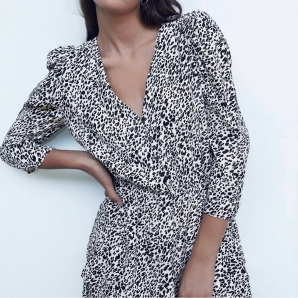 ZARA ANIMAL PRINT DRESS